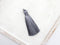 Gray Tassel, Silky Nylon, 3.5 Inches, Sold As 1 Piece.